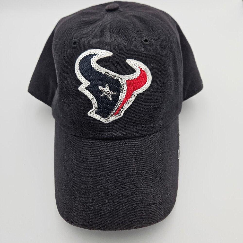 Houston Texans Baseball Hat | Women's Texans Baseball Cap | Bling Sequin Logo